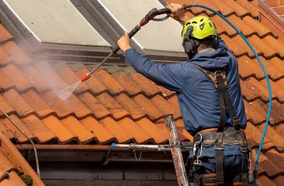 Démoussage et hydrofuge de toiture à Roquevidal
